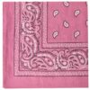 Pink bandana with paisley patterns