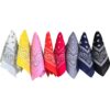 Colorful bandanas in various shades are