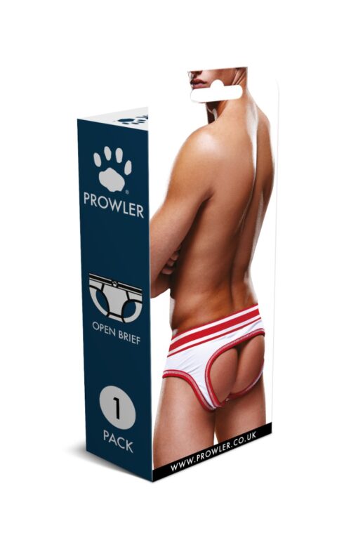 Prowler Open Brief - White/Red