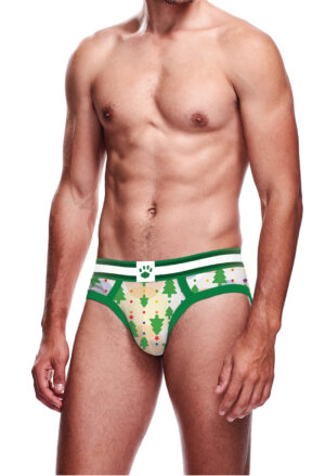打印 Prowler Trees & Polka Dots Brief – Green, L