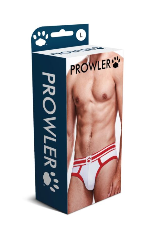 Prowler White/Red Brief