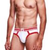 Prowler White/Red Brief