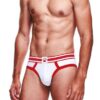 Prowler White/Red Brief