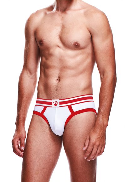 Prowler White/Red Brief