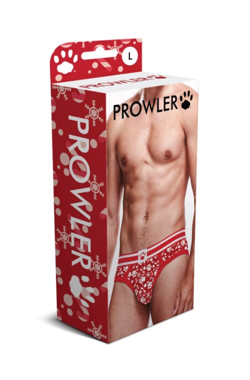 Prowler Xmas Paws Brief - Red, L