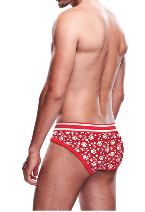 Prowler Xmas Paws Brief - Red, L
