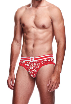 打印 Prowler Xmas Paws Brief – Red, L