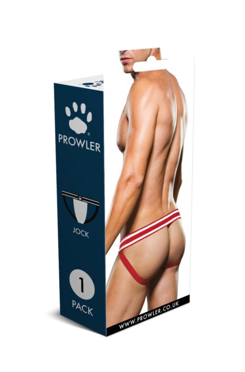 Jockstrap packaging with a model's back