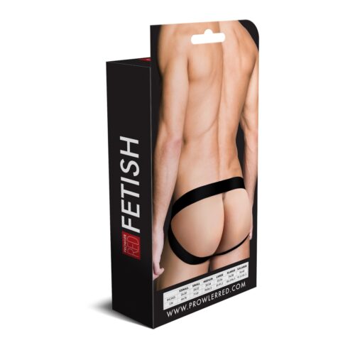 Prowler Red Fishnet Ass-Less Jock - Black