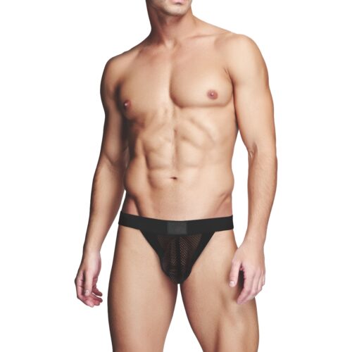 Prowler Red Fishnet Ass-Less Jock - Black