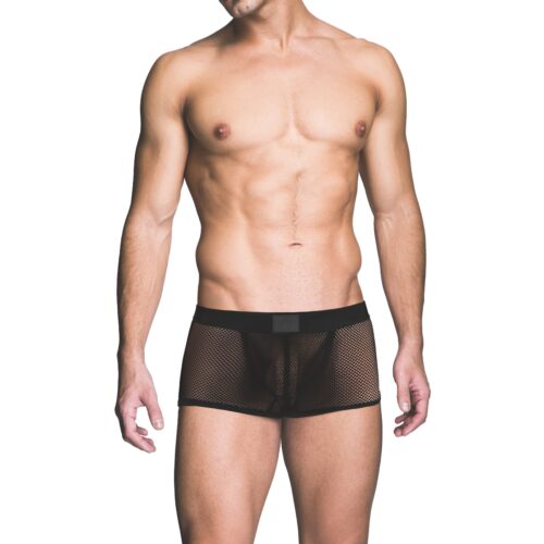 Prowler Red Fishnet Ass-Less Trunk - Black