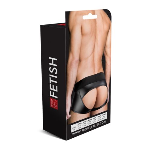 Prowler Red Wetlook Ass-Less Trunk - Black