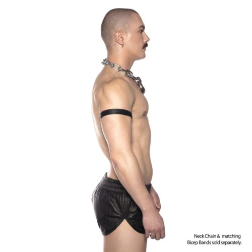 Prowler Red Leather Sports Shorts