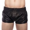Prowler Red Leather Sports Shorts
