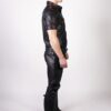 Prowler Red Leather Jeans - Black