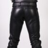 Prowler Red Leather Jeans - Black