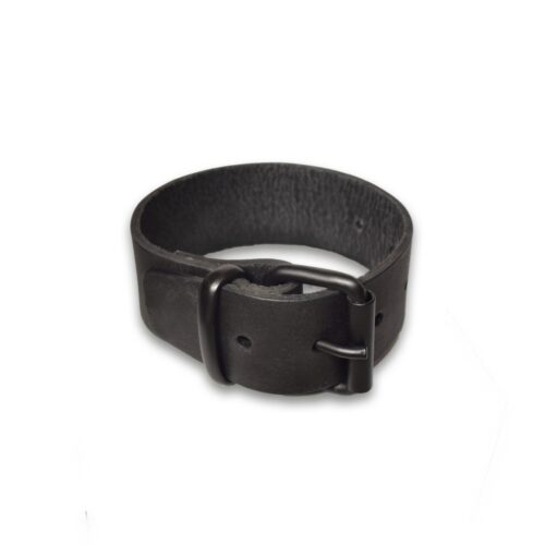 Prowler Red – Leather Buckle Bicep Band – Black
