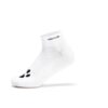 White ankle sock with a black paw print