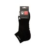 Black socks with white design