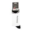 Discreet socks in white with black accents