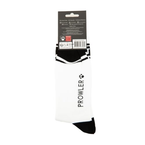 Discreet socks in white with black accents