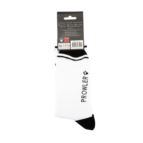 Prowler socks in white with black accents