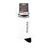 White socks with black toe and stripes, featuring the word 'PROWLER';