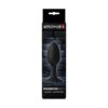 A black weighted plug in packaging, featuring a medium oscillating design
