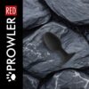 Black plug against gray rocks
