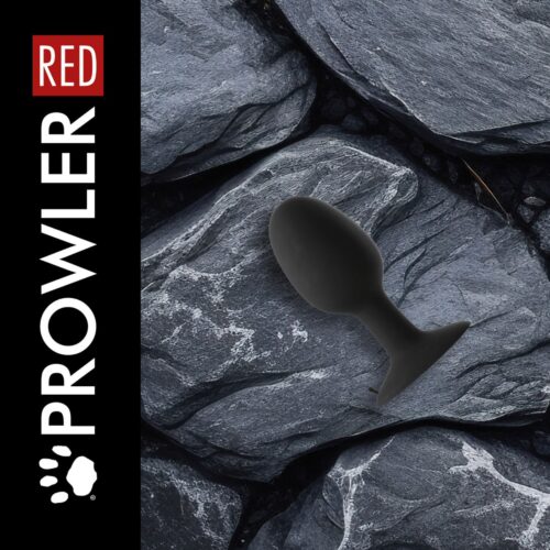 Black plug against gray rocks