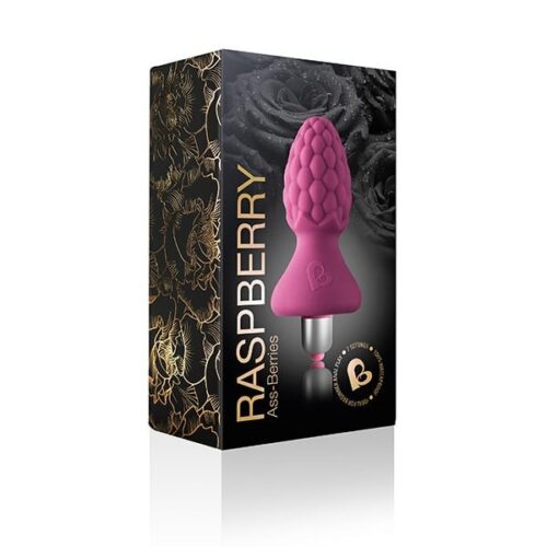 Raspberry Ass-Berries toy in pink packaging