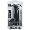 Realrock Extra Thick Dildo with balls, 8 inches, in packaging