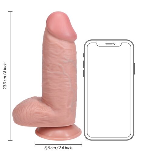 Extra thick realistic dildo with detailed texture and suction base