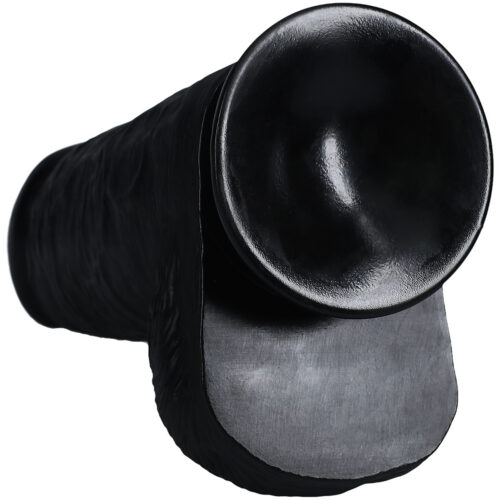 Real Rock Extra Thick Realistic Dildo with balls, showing detailed texture and strong base