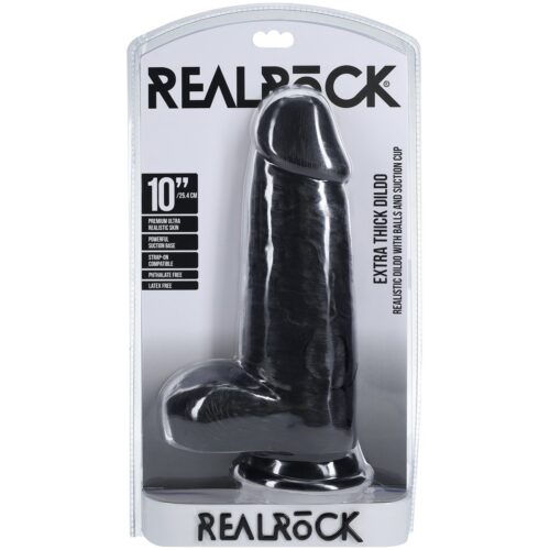 Extra thick 10-inch realistic dildo with balls