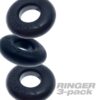 Oxballs Ringer Cockring 3-Pack - Plus + Silicone Special Edition Night - Black, One Size