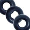 Oxballs Ringer Cockring 3-Pack – Plus + Silicone Special Edition Night – Black, One Size