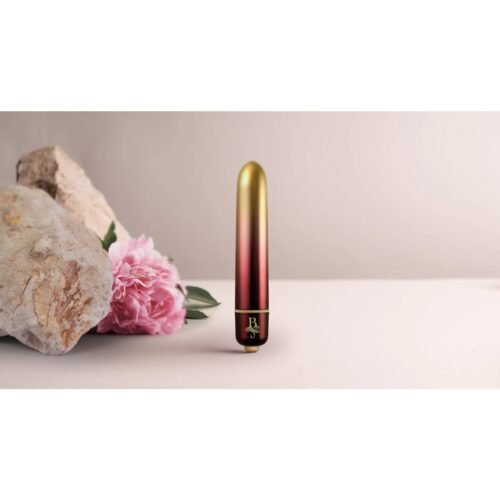 Rocks Off Debutante Bullet Vibrator - Gold Red