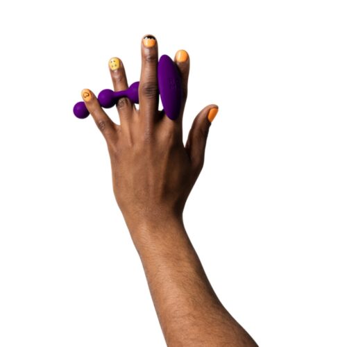 Romp Amp Anal Beads - Purple, One Size