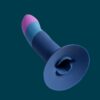 Romp Piccolo Non Realistic Dildo in blue and pink