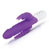rr-007pur_04jpg Rabbit Essentials Rechargeable Slim Double Penetration Rabbit Vibrator