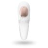 Satisfyer Pro 4 Couples Vibrator in white with rose gold button