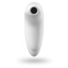 Satisfyer Pro 4 Couples Vibrator in white, showcasing its sleek design