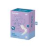 Satisfyer Pro 4 Couples Vibrator packaging with air pulse and vibration features