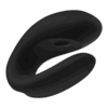 Satisfyer Double Joy Vibrator in black, showcasing a smooth, ergonomic design