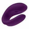 Satisfyer Double Joy Vibrator in purple, designed for dual stimulation
