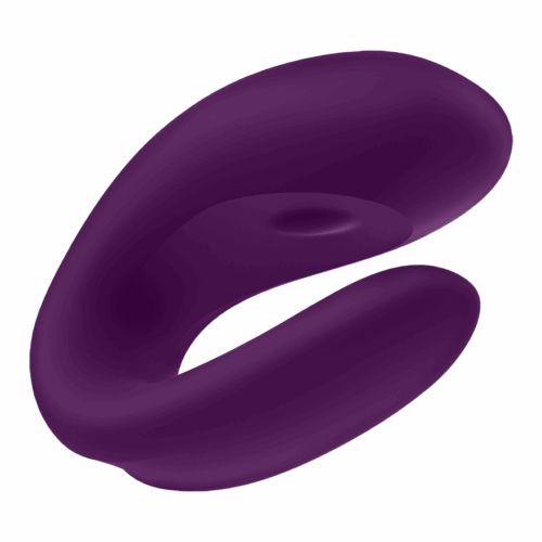 Satisfyer Double Joy Vibrator in purple, designed for dual stimulation