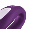 Satisfyer Double Joy Vibrator in purple, showcasing its ergonomic design