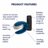 Satisfyer Double Love Partner Vibrator with remote control, featuring a silicone surface