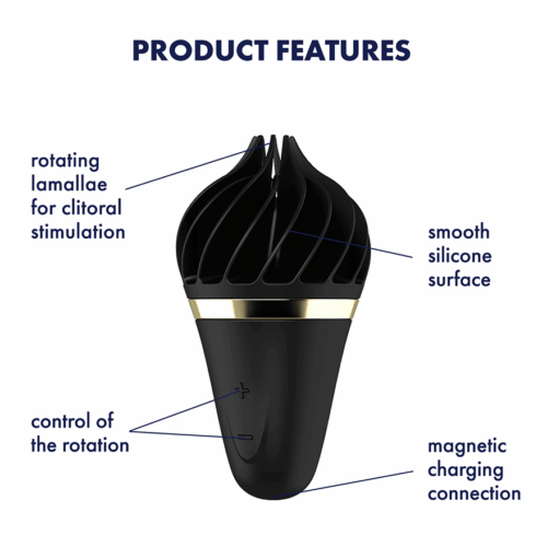 Satisfyer Sweet Treat Spinnator Vibrator - Gold/Black